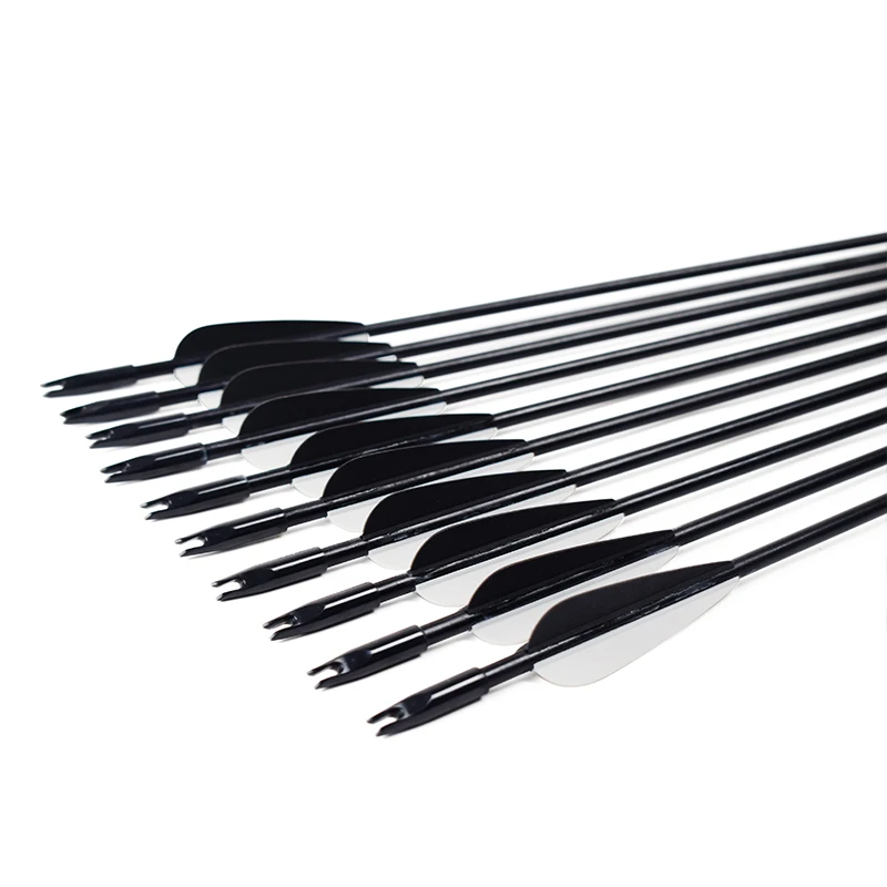 6/12/24/48pcs 30 inch OD6mm Spine 800 Fiberglass Arrows for Recurve Bow Archery Hunting