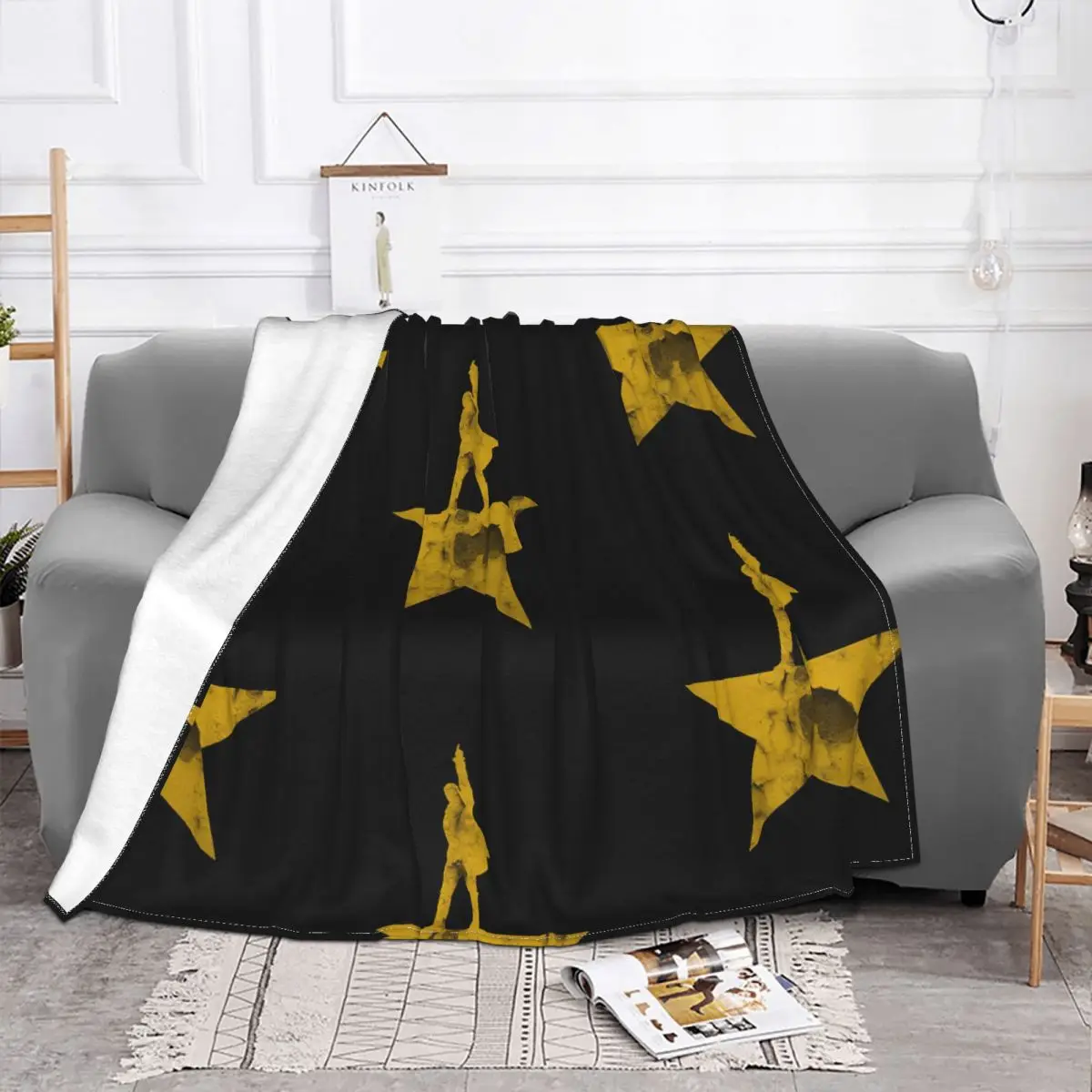 Hamilton Musical Blankets Fleece Decoration Ultra-Soft Throw Blankets for Bedding Bedroom Plush Thin Quilt