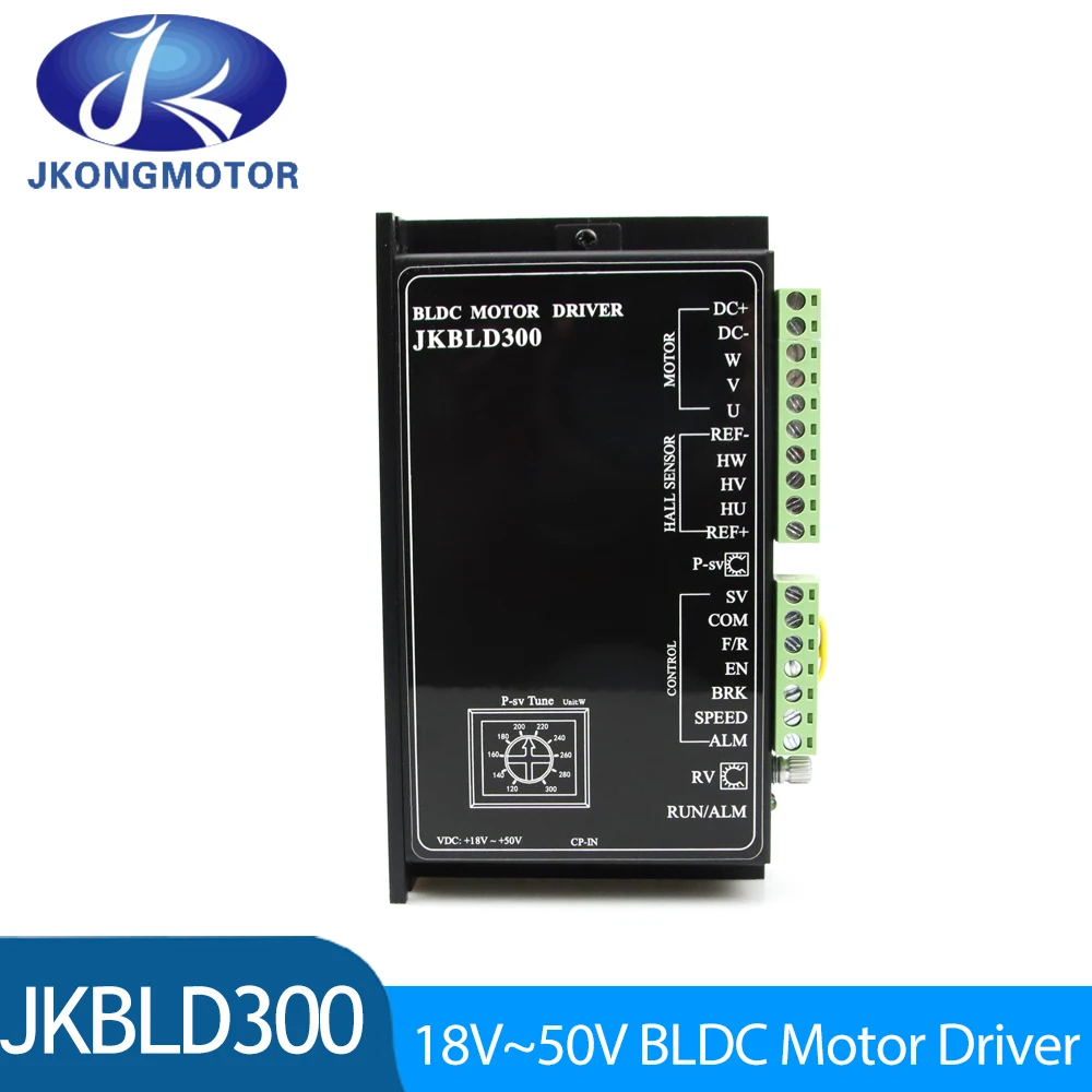 Jkongmotor Brushless DC Motor Driver Controller 300W CNC Brushless  18V to 50V BLDC Motor Driver Controller 20000RPM JKBLD300