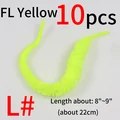 10 piezas de color amarillo flúor