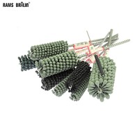 1 piece Flexible Abrasive Ball Polishing Brush Grinding Head for Pipe Tube Deburring Cleaning