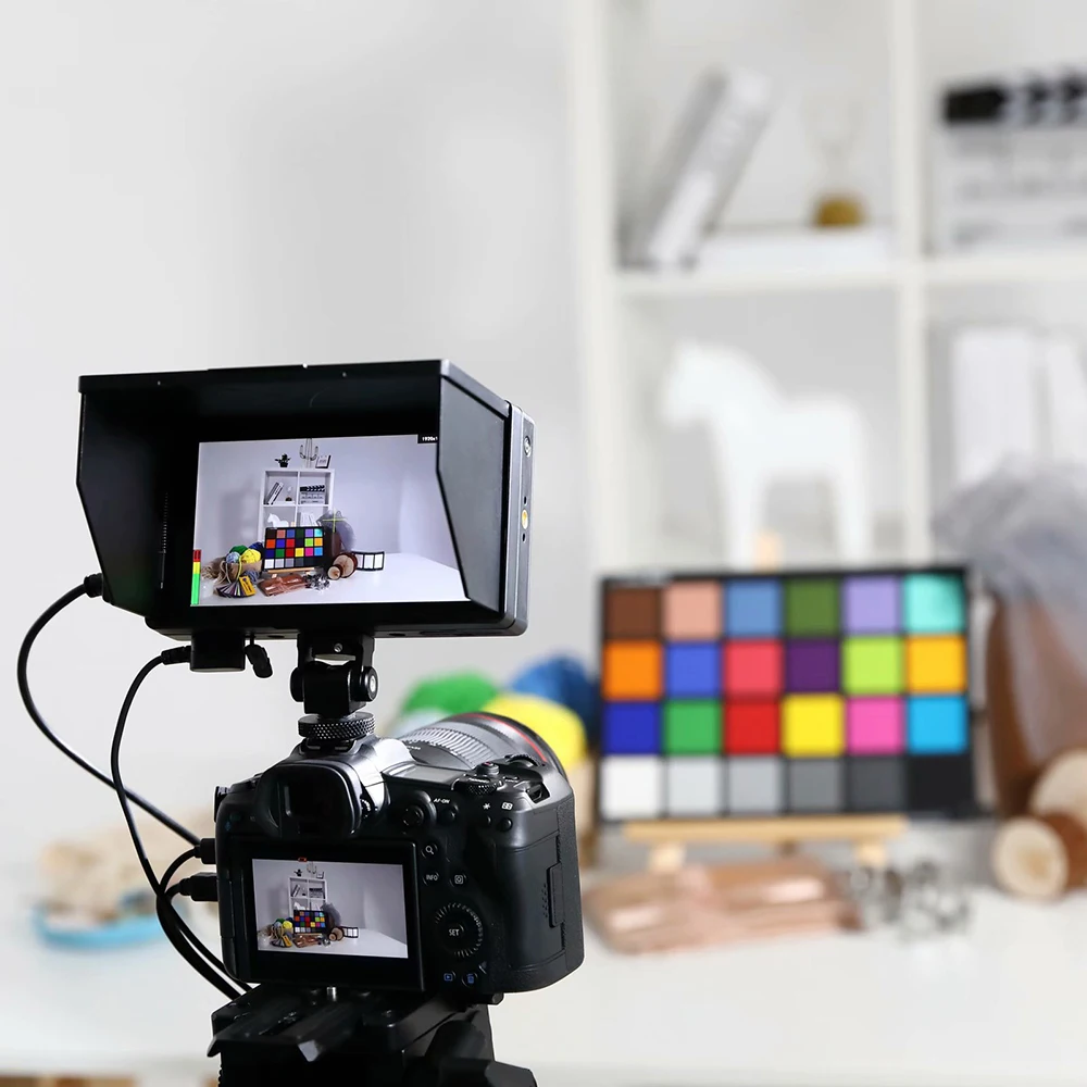 Godox GM55 5.5 ''FHD IPS شاشة لمس 4K 1920x1080 ثلاثية الأبعاد LUT HDMI إخراج لكانون نيكون سوني DSLR كاميرا BMPCC