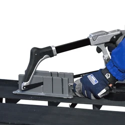 Auxiliary Tool for Cutting Edge Trimming of Ceramic Tiles, Right Angle or 45° Bevel Cutting