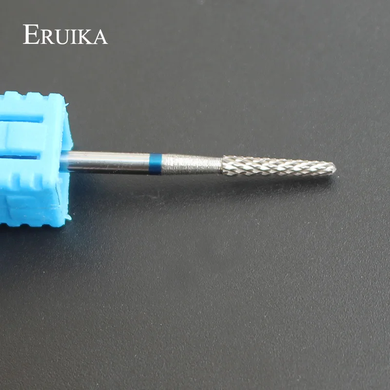 ERUIKA – fraises en carbure de tungstène pour Nail Art, mèche de 3/32 pouces, fraiseuse à main de requin, dispositif de manucure électrique, accessoire poli, 1 pièce