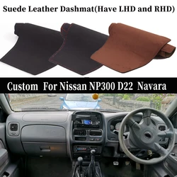 Accessories Car-styling Suede Leather Dashmat Dashboard Cover Dash Mat Carpet For Nissan NP300 D22 Navara PICKUP LHD RHD