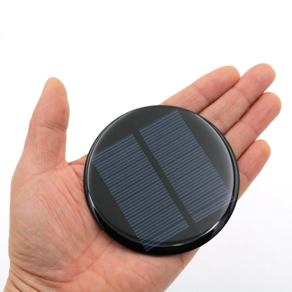 10pcs x 80 120 160 mm DIY Mini Polycrystalline Silicon Solar Cell 80 180 350 mA Module Circle Round Solar Panel Epoxy Board