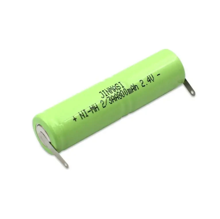 800MAH 2.4V 2/3AA NI-MH battery pack Ni Mh cell with welding pins for electric razor shaver