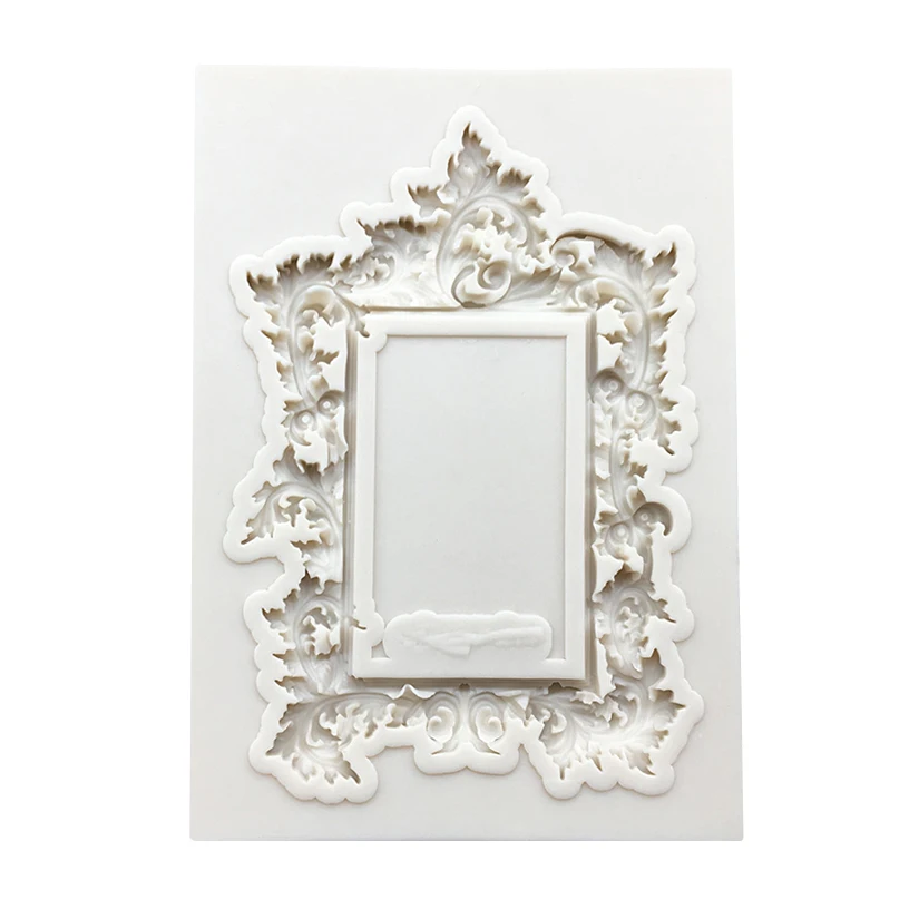 Photo Frame Silicone Mold Sugarcraft Cupcake Baking Mold Fondant Cake Decorating Tools