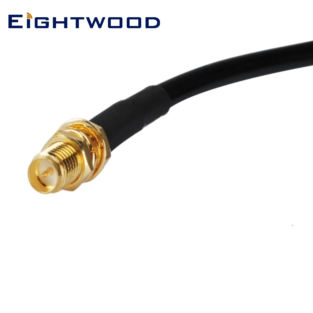 Eightwood RP-SMA Male to RP-TNC Female Pigtail Cable LMR195 20cm for WiFi Antenna Hotspot Booster AP Router Repeater Amplifier