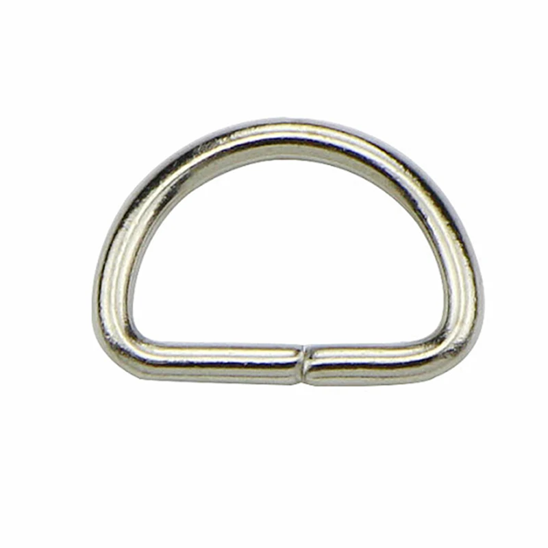 10Pcs Metal D Ring For DIY Keyring Clothes Bag Case Strap Web Belt D-rings Purse Buckles Keychain Accessories