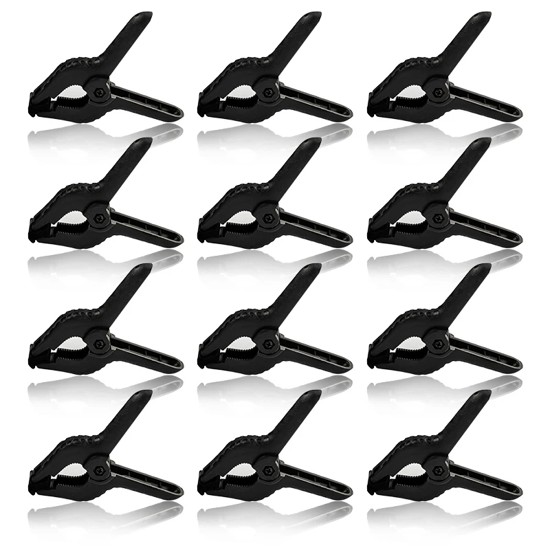 Photography Heavy Duty Muslin Clamps 6CM Photo Booth Background Stand Clip Fixed Backdrop Muslin & Green Screen 12Pcs 10Pcs 6Pcs