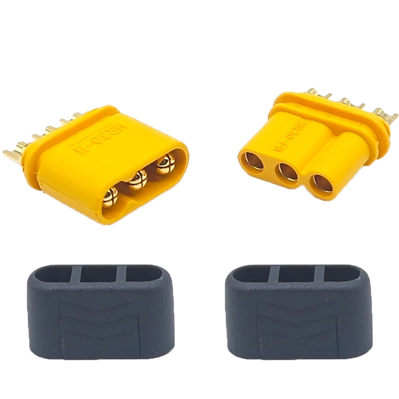 Amass Connector 3Pin Male and Female To Plug-in Terminal UAV Motor Controller Cable Connector MR30-FB