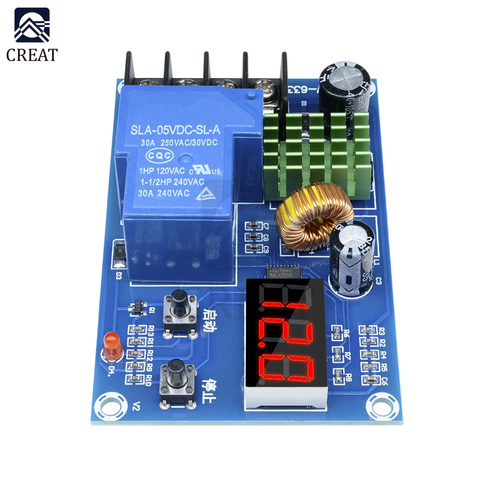 XH-M604 Battery Charger Control Module DC 6-60V Storage Lithium Battery Charging Control Switch Protection Board