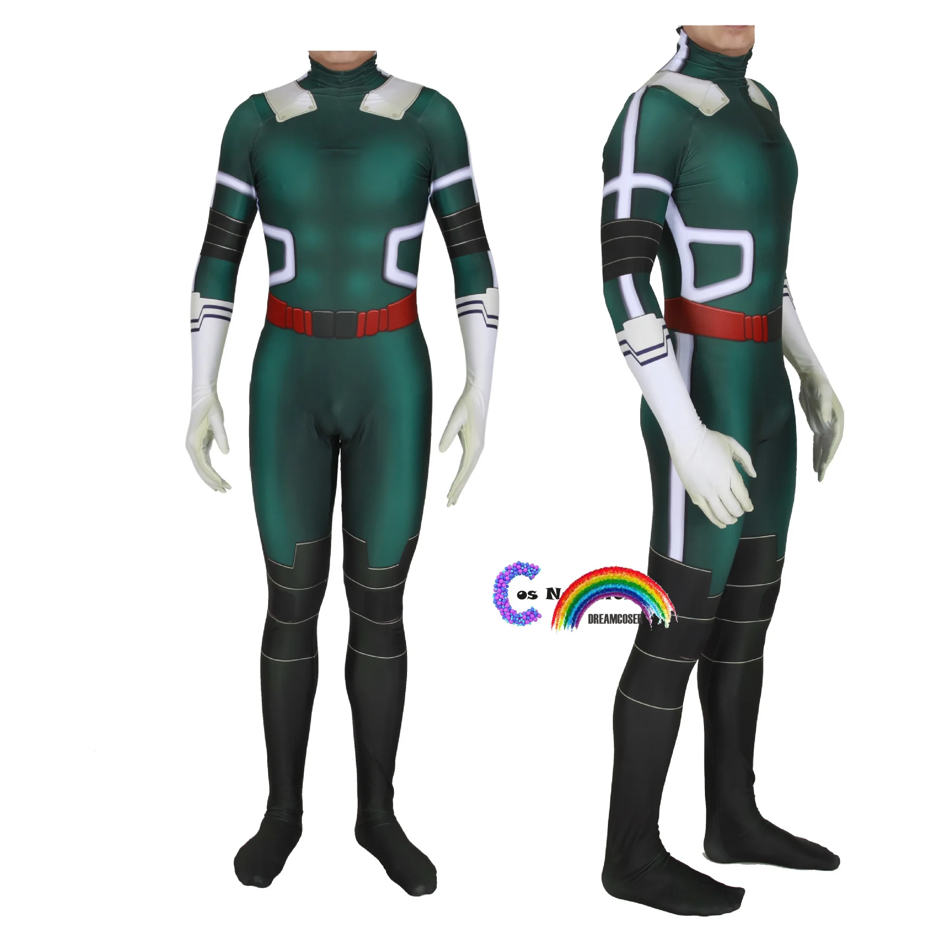 2020 New My Hero Academia Midoriya Izuko Deku Cosplay Costumes Men Women Girls Zentai Suit Halloween Bodysuit for Kids Adult