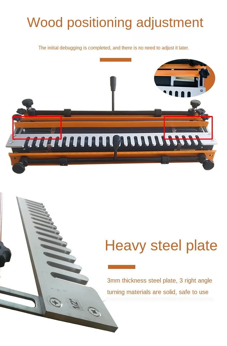 Outil de travail de calcul de queue d'aronde en bois de 24 pouces, Joendocwith 1 modèle semi-perméable + 1 couteau à queue Swmatte, haute qualité