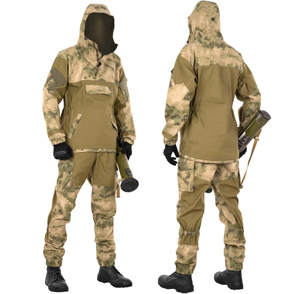 Russian GORKA-4 Special Forces Camo Combat Uniform Army Fans Tactical Work Clothing 450D Waterproof Wear-resistant Hunting Suit