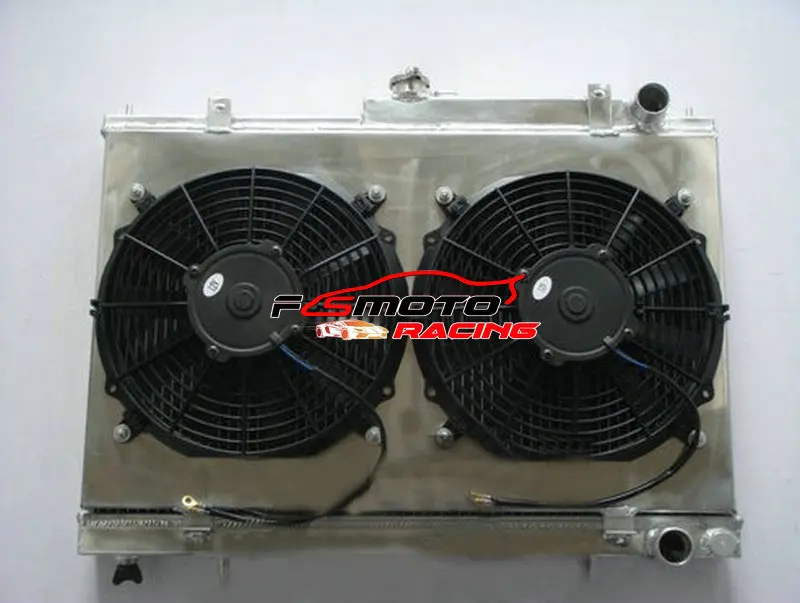 

All Aluminum Radiator + Shroud+Fan For 1994-1998 Nissan SKYLINE R33 R34 GTR GTS-T GTST RB25DET 1994 1995