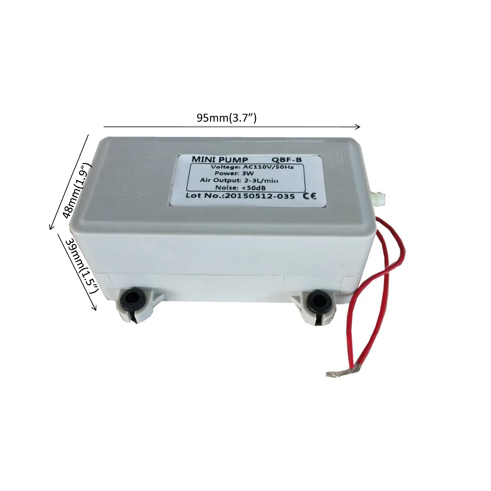 เครื่องปั๊มลมขนาดเล็ก ปั๊มไดอะแฟรมอากาศ ปั๊มไฟฟ้าสําหรับชิ้นส่วนกรองน้ําเครื่องกําเนิดโอโซน