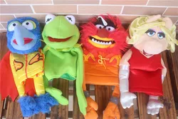 The Muppet show Kermit frog Plush Hand Puppets Kermit Frog Miss Piggy Drummer Gonzo Plush Hand Puppet 40cm