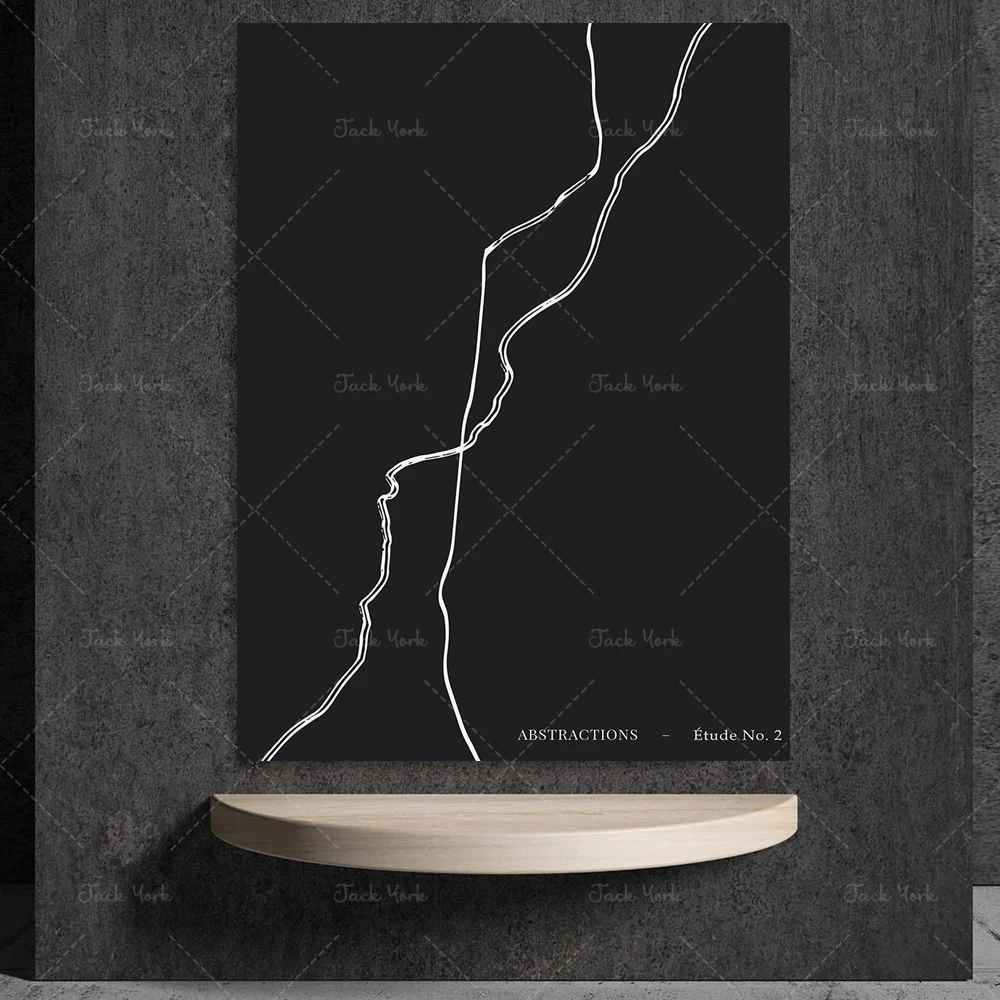 Modern Art Gallery Poster, Exhibition Poster Art, Abstract Black Print Art, Abstract Museum Art Poster