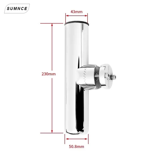 Imagen 2 del producto Accesorio de aparejos de pesca de acero inoxidable marino, soporte de caña giratorio adecuado para tubo de 32mm