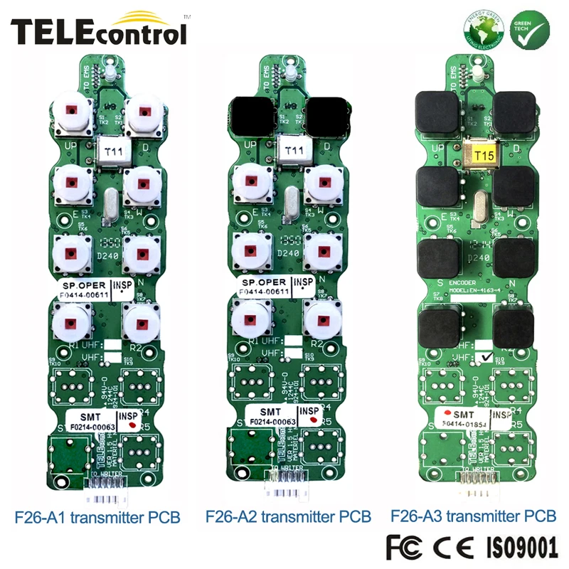 8 키 산업용 크레인 원격 제어 송신기 이미 터 PCB 또는 CPU 회로 보드 F26-A1 F26-A2