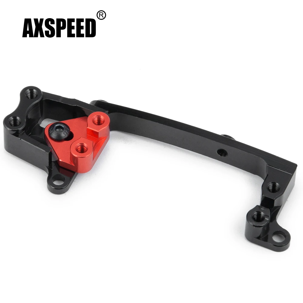 AXSPEED-Soporte de montaje de Servo de dirección de aleación de aluminio para Axial SCX10 II 90046 1/10 coche trepador de control remoto, modelo de camión, piezas de mejora