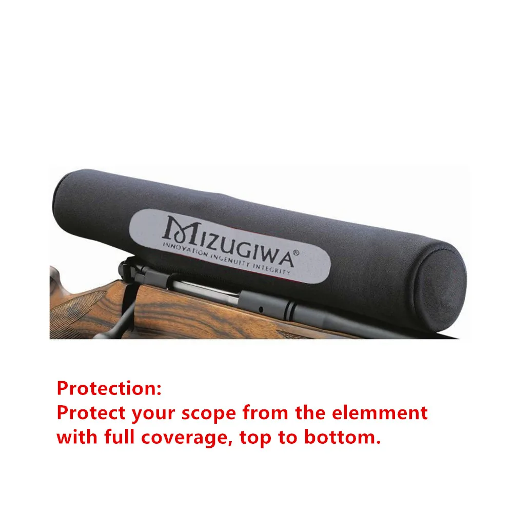 MIZUGIWA Riflescope Neoprene Protect Scope Cover Bag Gun Rifle Hunting Gun Accessories Camo & Black Color Riflescope Camouflage