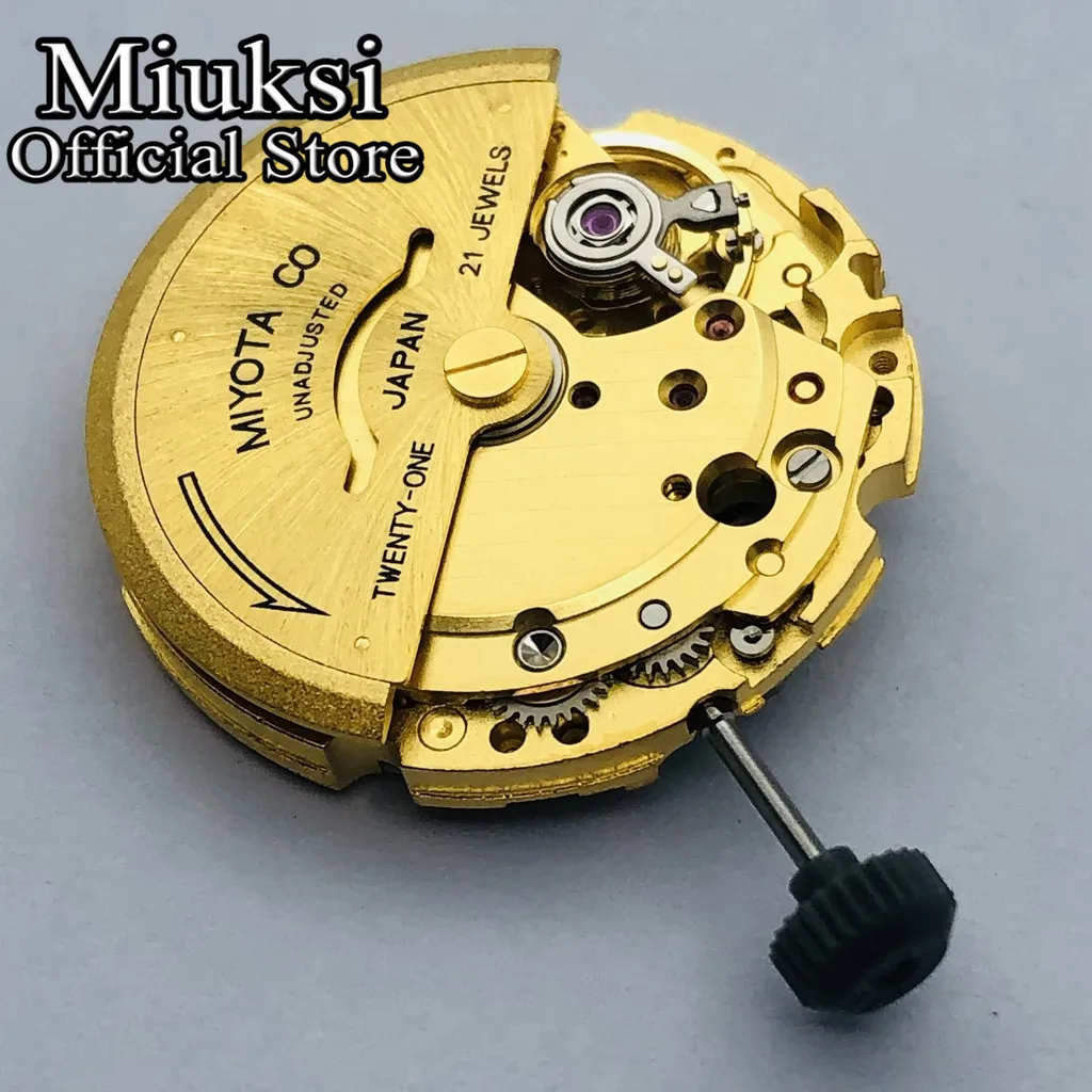 Brand new original gold Miyota 8215 21 jewels automatic mechanical date movement watch movements