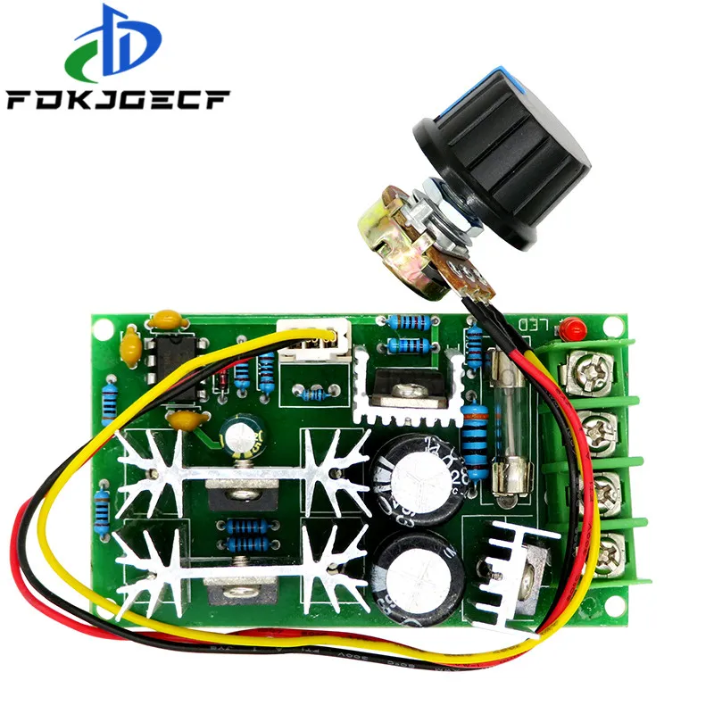 DC 10-60V 12V 24V Motor Speed Control Regulator PWM Motor Speed Controller Switch 20A Current Regulator High Power Drive Module