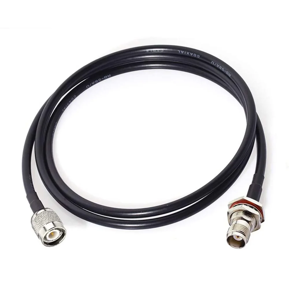 Eightwood GPS Antenna Cable RG58 1m TNC Male to Female for Vehicle Trimble Topcon Leica Sokkia GNSS RTK Receiver Boat Navigatio