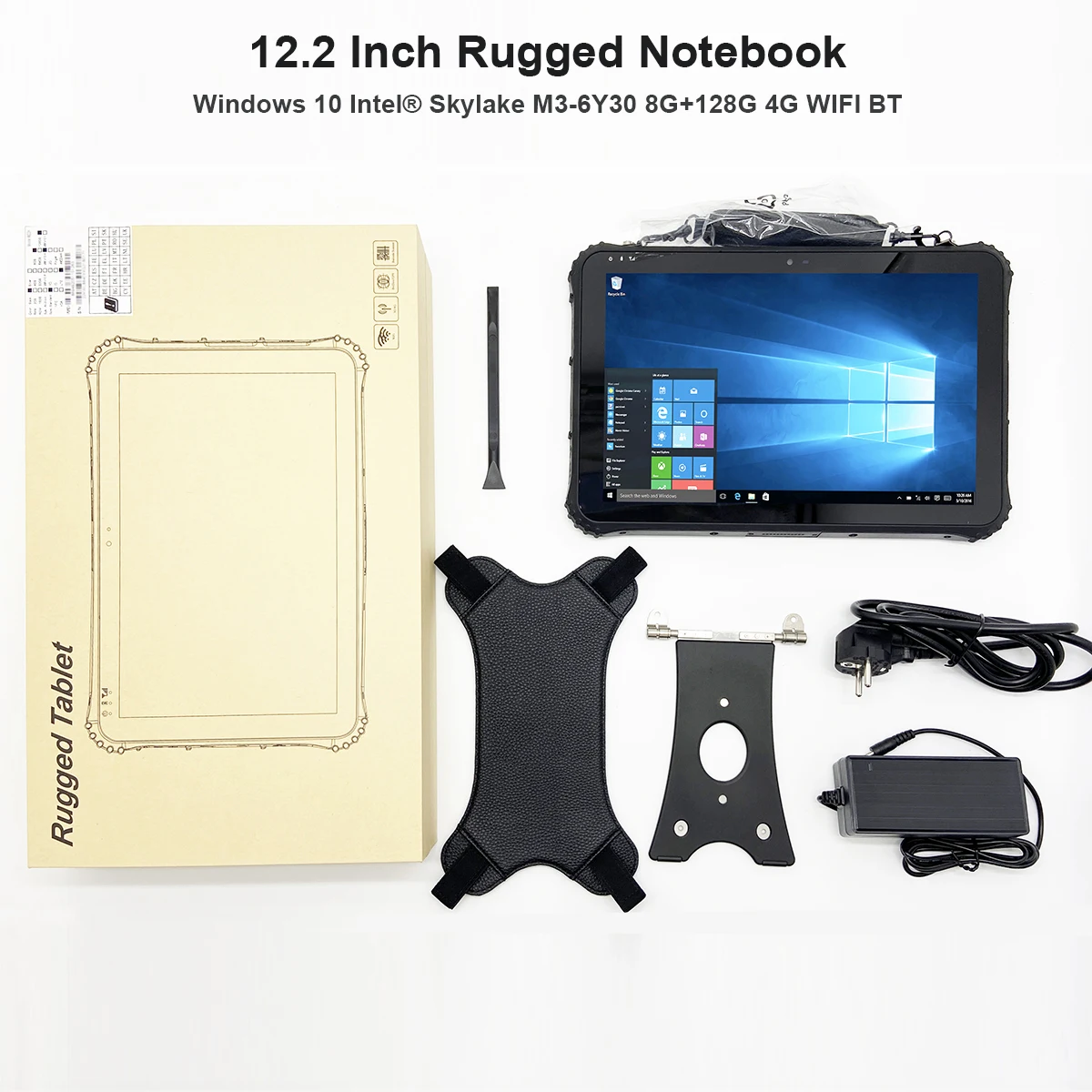 

12.2" Windows 10 Intel® Skylake M3-6Y30 Sunlight visible AR 4G WIFI GPS Rugged Waterproof Industrial Computer Tablet PC Notebook