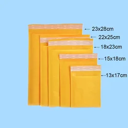 10PCS Yellow Kraft Paper Bubble Envelopes Bags Padded Mailers Shipping Envelope With Bubble Packaging Bags Courier Storage Bags