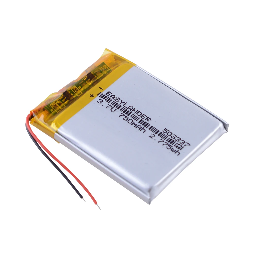 

Литий-полимерные перезаряжаемые ионные элементы 3,7 в 750 мАч 503337 для видеоняни