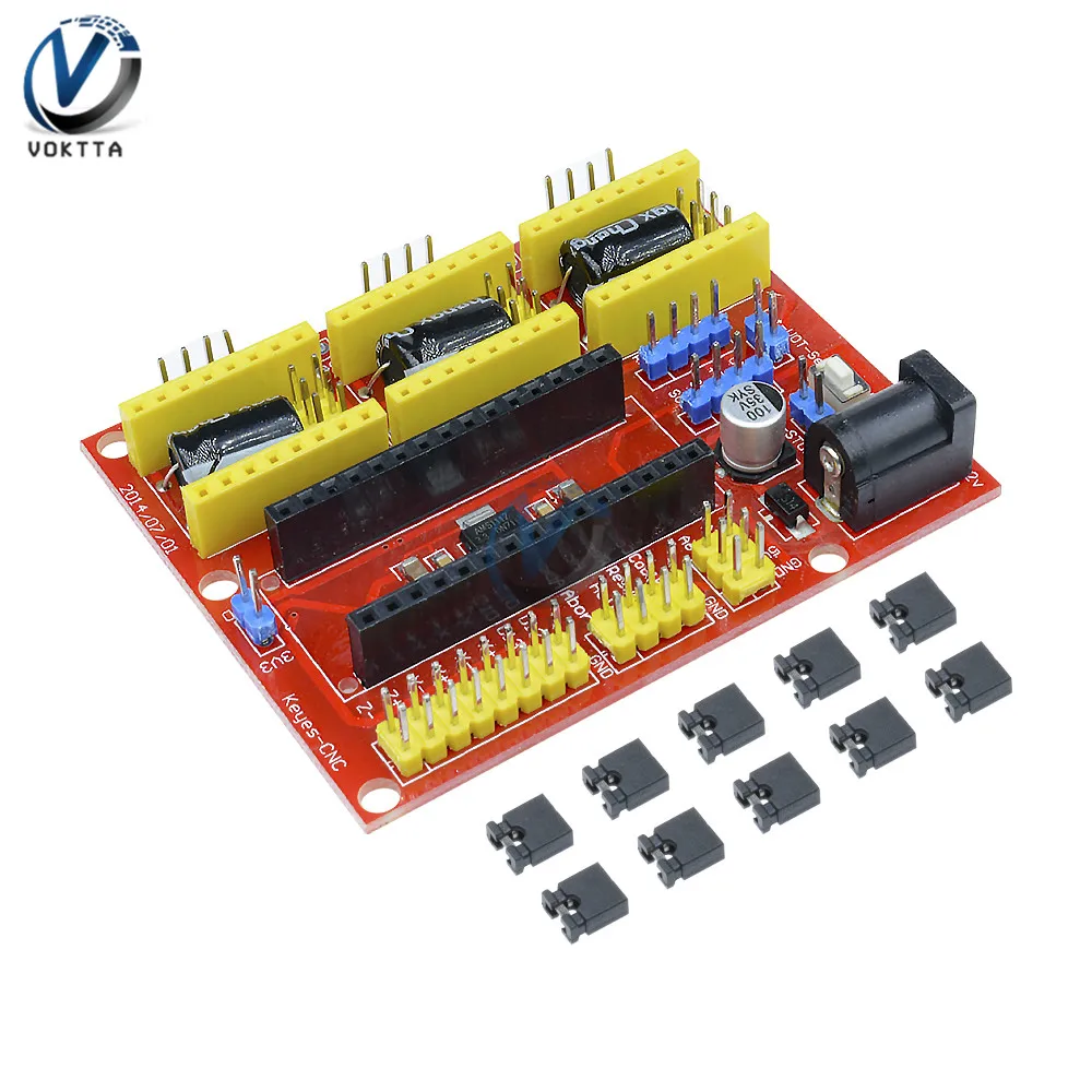 I2C IIC CNC Shield V4 Engraving Machine 3 Axis Stepper Motor Driver Expansion Board 3 Channel for Arduino GRBL Compatible Drop