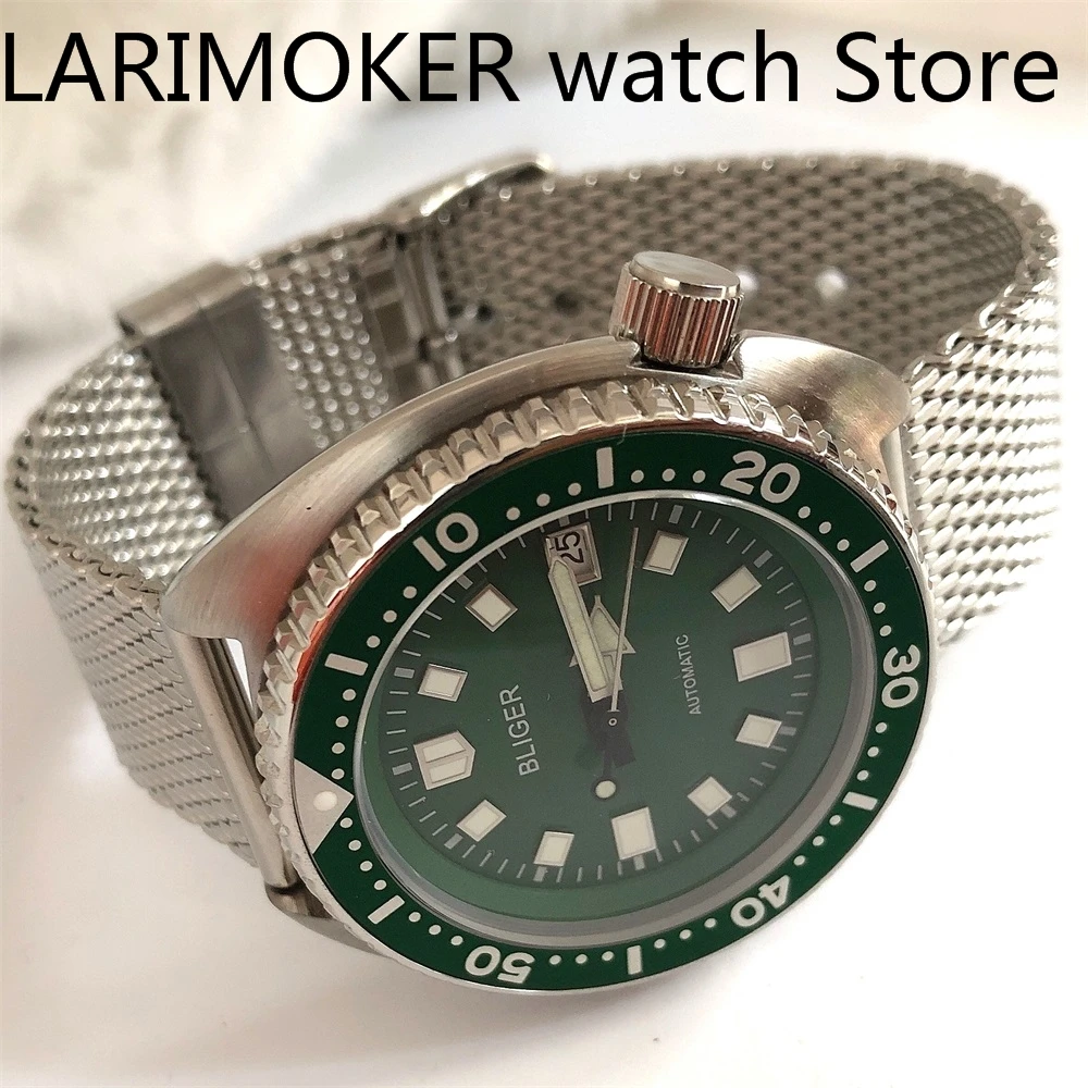 ใหม่ Cool High-End แฟชั่นทำงาน Leisure 45mm24เครื่องประดับ NH35A ไขลานอัตโนมัติกันน้ำชายนาฬิกา C3 Luminous dial