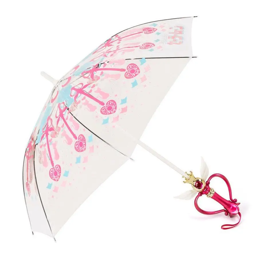 Magic Stick Moonlight Umbrella Second Generation Clear LED Light Transparent Umbrella Cosplay Props Girls Gift Limited