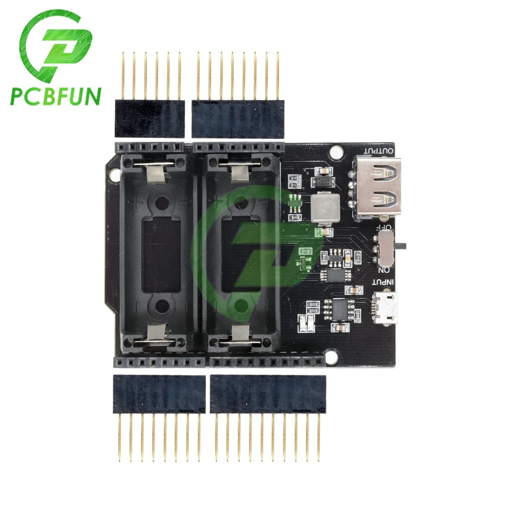 16340 Rechargeable Lithium Battery Shield Power Bank Board for Arduino Mobile Power Module 2 16340 Lithium Battery Protect Board