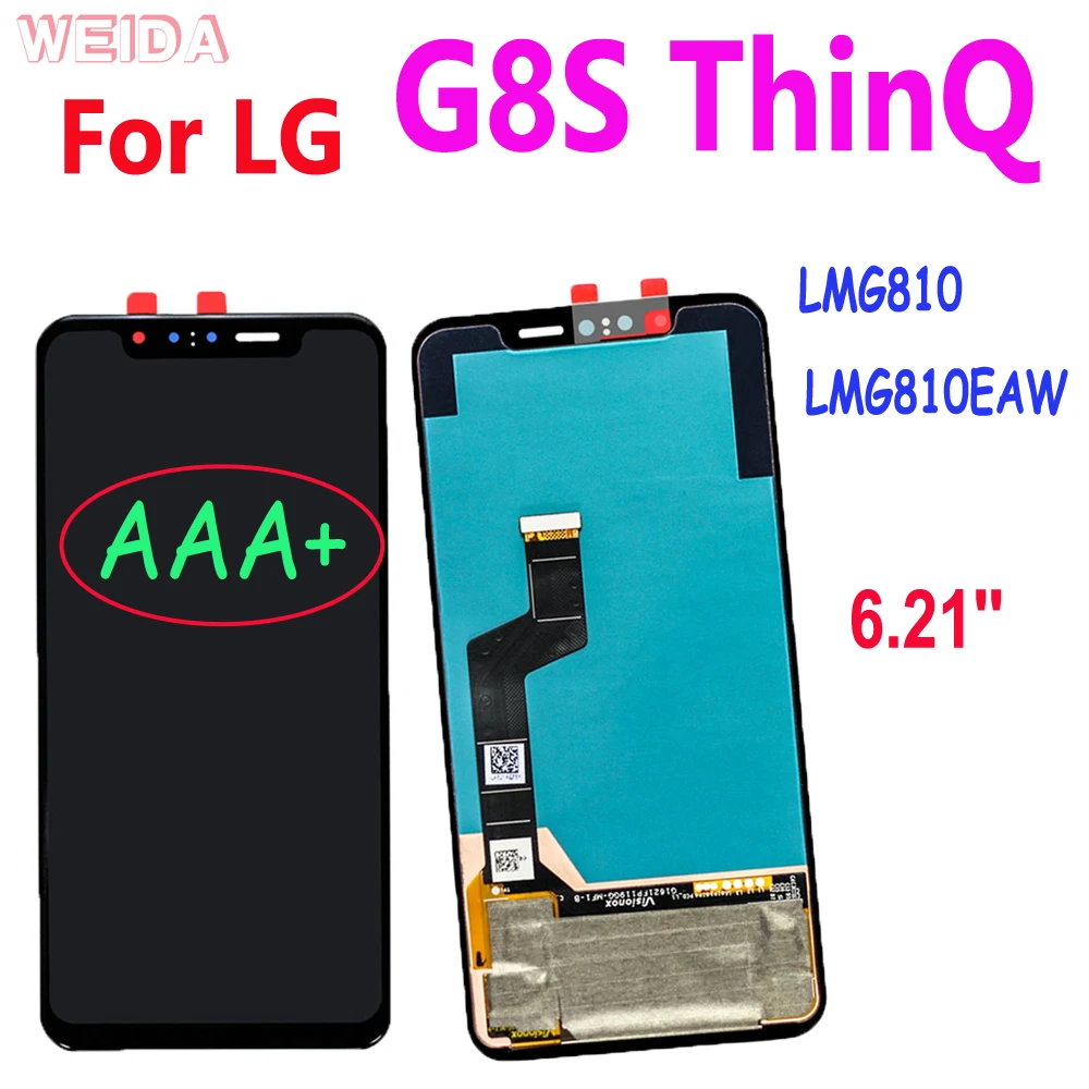 New Original LCD For LG G8 ThinQ G820 G8S ThinQ G810 G8X ThinQ G850 LCD Display Touch Screen Digitizer Assembly Frame Free Tools