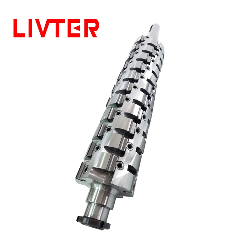 wood shaving machine cutting head knife planing spindle moulder cutter helical planer carbide blade jointer 15 spiral cutterhead