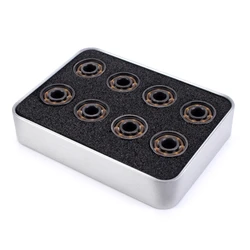 16pcs 608 Hybrid Ceramic Bearing for Inline Skate  Skateboard Black Ceramic Ball Bearings for Roller Skates Scooter