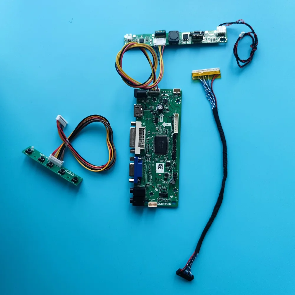 

Комплект для HM236WU1 экран монитора 1920x1080 DIY 23,6 "панель LVDS светодиодный аудио VGA дисплей M.NT68676 плата контроллера HDMI-совместимая