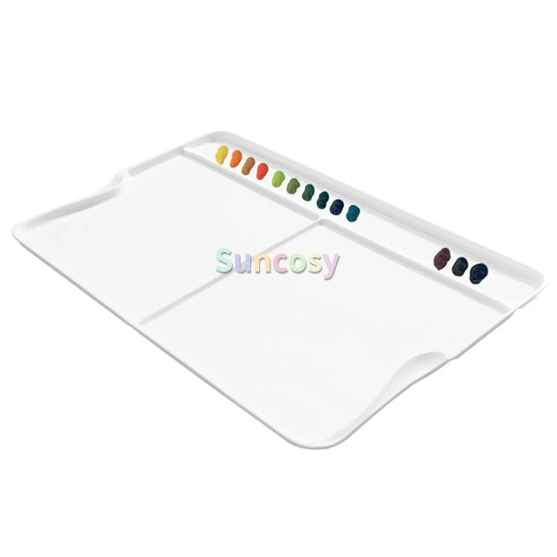 1PCS Mijello Airtight Leak Proof Fusian Watercolor 18 24 33 55-Well Palette,with Ample Space for Mixing Colors