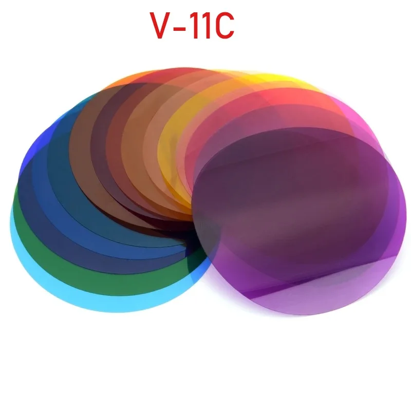 Godox  V11C V11T Color Effects Set Color Temperature Adjustment Set for V1 H200R AK-R1 Round Flash Heads 30pcs Color Gel Filters