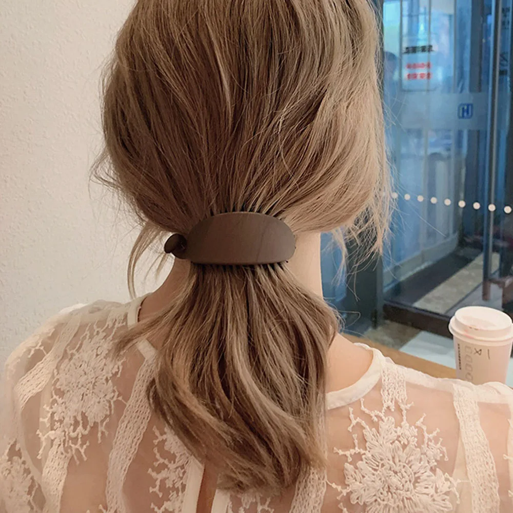 Zoete Banaan Vorm Haar Klauwen Vrouwen Meisjes Mode Haar Clips Paardenstaart Houder Haarspelden Mode Haaraccessoires