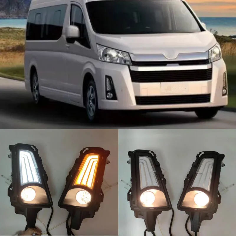 

For Toyota Hiace Commuter GL H300 2019 2020 Car LED Fog Lamp Auto Driving Daytime Running Lamp Daylight With Wires & Switch