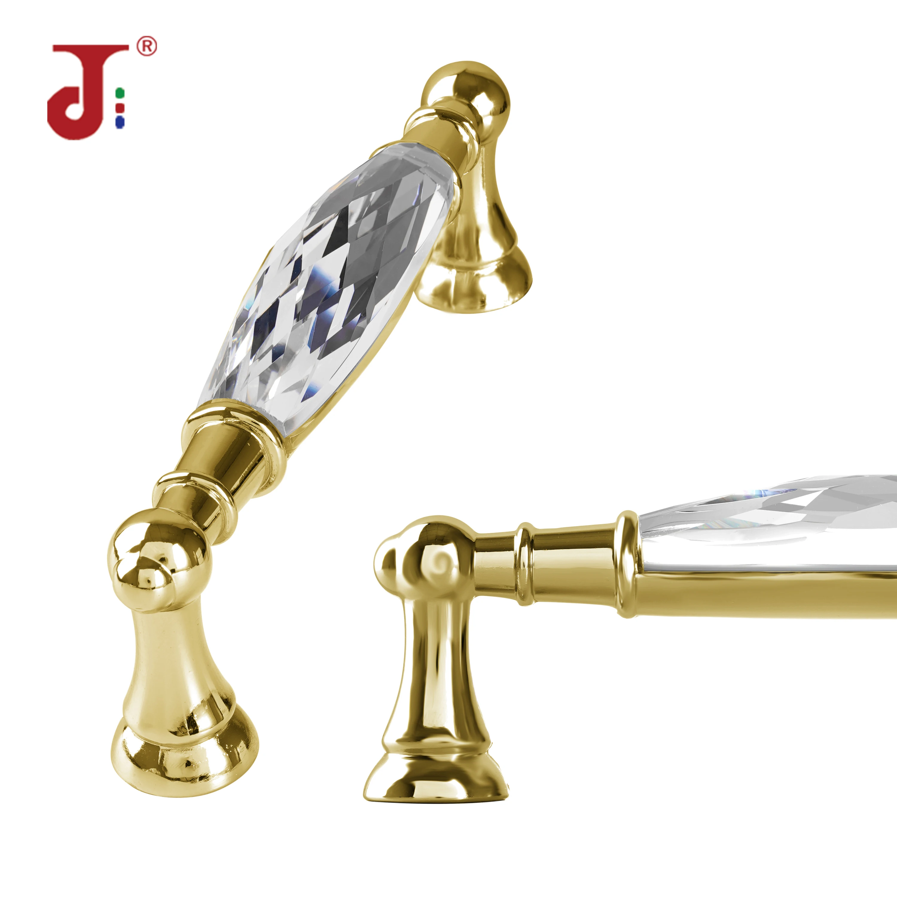 

3.5''/5'' Hole Centers Crystal Drawer Pulls Dresser Handles Chrome Gold Modern Crystal Cabinet Handles For Furniture