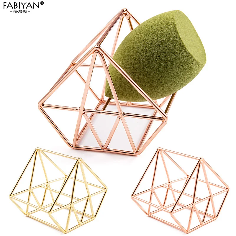 Metal Bracket Makeup Puff Rack Cosmetic Holder Blender Display Stand Alloy Drying Power Make Up Sponge Tools