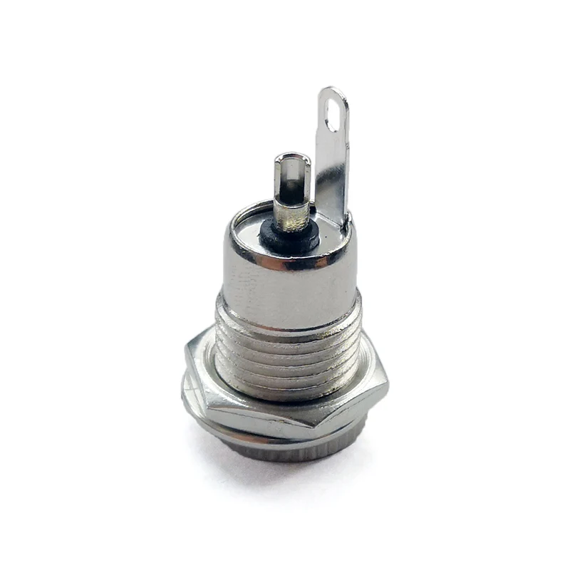 2pcs 5pce/LOT DC099 5.5 mm x 2.1mm DC Power Jack Socket Female Panel Mount Connector Metal Open Hole 11MM 5.5*2.1 5.5*2.5