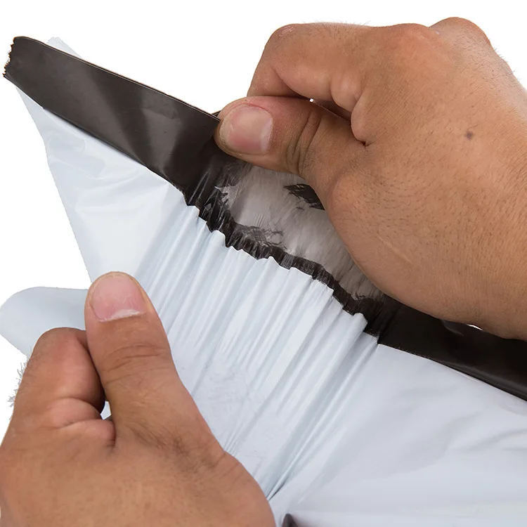 20cm * 30m 100 teile/los Poly Mailer Plastik umschläge Versandt aschen weiße Versandt aschen Mailer selbst dichtende selbst klebende Aufbewahrung beutel